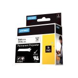 DYMO RHINO Etiquette industrielle en polyester noir/blanc