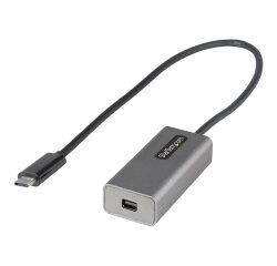 StarTech.com Adaptateur USB C vers Mini DisplayPort - Dongle Adaptateur USB-C vers mDP 4K 60Hz - Moniteur USB Type-C vers Mini DP - Convertisseur Vidéo - Fonctionne avec TB3 - Câble Attaché long de 12" - Version améliorée de CDP2MDP