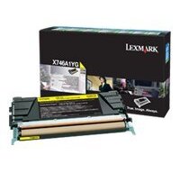 Lexmark X746A1YG Cartouche de toner 1 pièce(s) Original Jaune