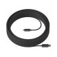 Logitech 939-001802 câble USB USB 3.2 Gen 2 (3.1 Gen 2) 25 m USB A USB C Graphite