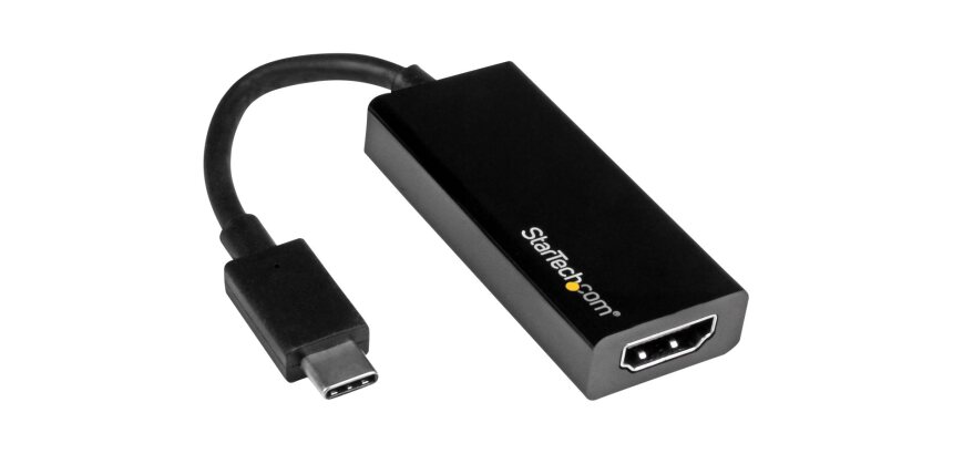 StarTech.com Adaptateur vidéo USB-C vers HDMI - M/F - Ultra HD 4K - Noir