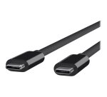 DLH Cable USB-C (M) vers USB-C (M) 1m noir 5A/100W max 10 Gbit/s