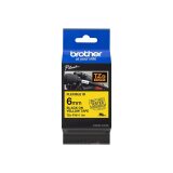 Brother TZE-FX611 ruban d'étiquette Noir sur jaune