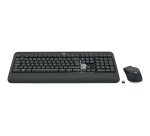 Logitech 920-008676 clavier Souris incluse Universel RF sans fil AZERTY Français Noir, Blanc