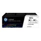 HP 201X LaserJet, lot de 2 cartouches de toner grande capacité authentiques, noir