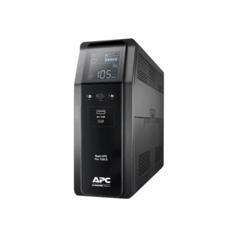 APC BACK UPS PRO BR 1200VA alimentation d'énergie non interruptible Interactivité de ligne 1,2 kVA 720 W 8 sortie(s) CA