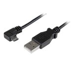 StarTech.com Câble USB vers Micro USB coudé à angle droit de 50 cm - 0,25 mm² - M/M - Noir