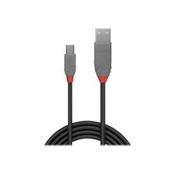 Lindy 36725 câble USB USB 2.0 5 m USB A Mini-USB B Noir