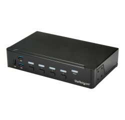 StarTech.com Switch KVM USB HDMI à 4 ports avec hub USB 3.0 intégré - 1080p