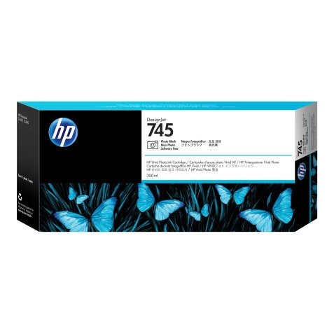 HP 745 - hoge capaciteit - fotozwart - origineel - DesignJet - inktcartridge
