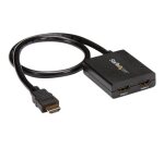 StarTech.com Splitter vidéo HDMI 4K à 2 ports - Répartiteur HDMI 1 x 2 alimenté par USB ou adaptateur d'alimentation