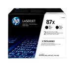 HP 87X - 2er-Pack - Hohe Ergiebigkeit - Schwarz - original - LaserJet - Tonerpatrone (CF287XD)