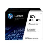 HP 87X - 2er-Pack - Hohe Ergiebigkeit - Schwarz - original - LaserJet - Tonerpatrone (CF287XD)