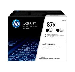 HP 87X - 2-pack - High Yield - black - original - LaserJet - toner cartridge (CF287XD)
