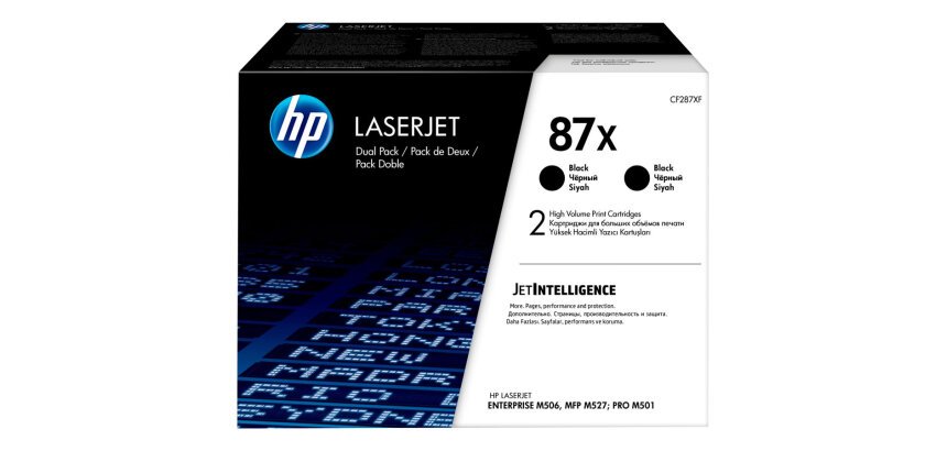 HP 87X - 2-pack - High Yield - black - original - LaserJet - toner cartridge (CF287XD)