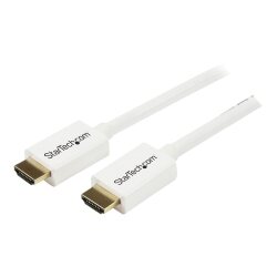 StarTech.com Câble HDMI CL3 avec Ethernet - 7m - Câble Ultra HDMI Mural - Cordon HDMI Haut Débit 4K 30Hz UHD - 10.2 Gbps - Câble Vidéo/Affichage HDMI 1.4 - 30AWG - Blanc