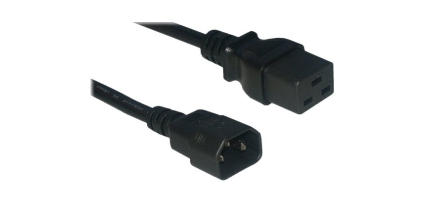MCL MC913-2M câble électrique Noir Coupleur C14 Coupleur C19