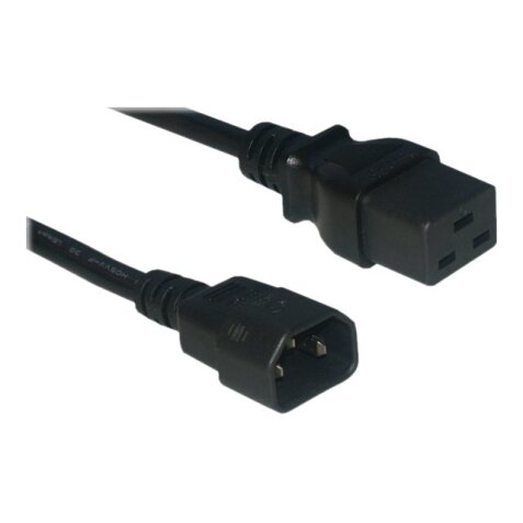 MCL MC913-2M câble électrique Noir Coupleur C14 Coupleur C19
