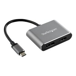 StarTech.com Adaptateur multiport USB-C vers DisplayPort ou HDMI - 4K 60 Hz - Convertisseur 2-en-1