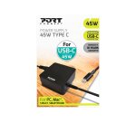 Port Designs 900096-EU adaptateur de puissance & onduleur Intérieure 45 W Noir