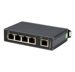 StarTech.com Switch Ethernet industriel non géré à 5 ports - Commutateur réseau 10/100 a montage sur rail DIN