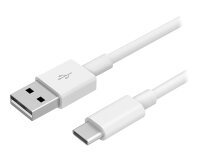 DLH CABLE USB-A VERS USB-C BLANC 1M 3A