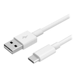 DLH CABLE USB-A VERS USB-C BLANC 1M 3A