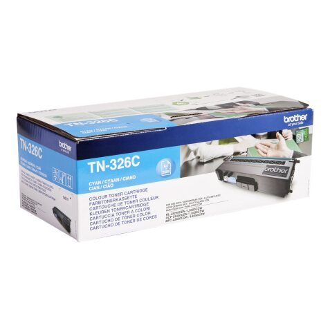 Brother TN-326C - Cartouche de toner originale – Cyan
