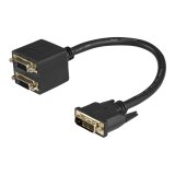 StarTech.com Câble Répartiteur en Y DVI-D vers 2x DVI-D 30 cm - Câble Splitter DVI-D - M/F
