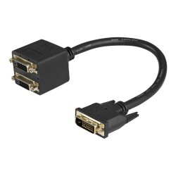 StarTech.com Câble Répartiteur en Y DVI-D vers 2x DVI-D 30 cm - Câble Splitter DVI-D - M/F