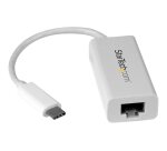 StarTech.com Adaptateur USB C vers Gigabit Ethernet - Blanc - Adaptateur Réseau LAN USB 3.0 vers RJ45 - USB Type C vers Ethernet