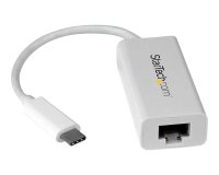 StarTech.com Adaptateur USB C vers Gigabit Ethernet - Blanc - Adaptateur Réseau LAN USB 3.0 vers RJ45 - USB Type C vers Ethernet