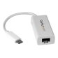 StarTech.com Adaptateur USB C vers Gigabit Ethernet - Blanc - Adaptateur Réseau LAN USB 3.0 vers RJ45 - USB Type C vers Ethernet