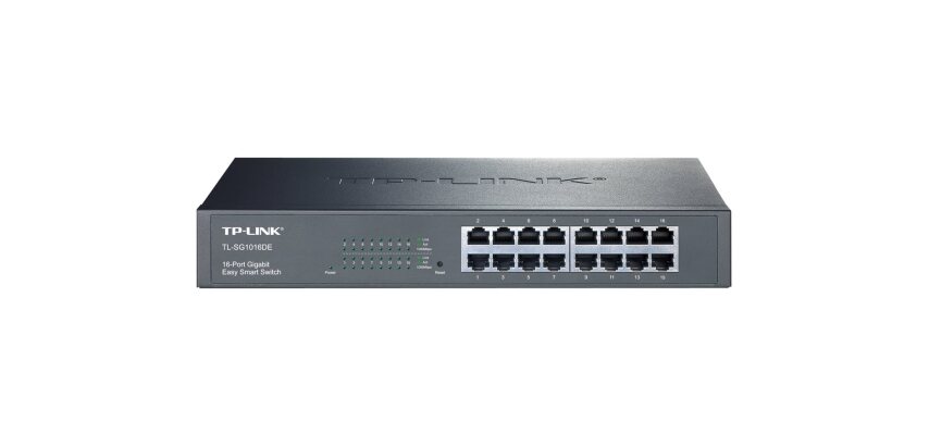 TP-Link TL-SG1016DE commutateur réseau Géré L2 Gigabit Ethernet (10/100/1000) Noir