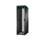 APC Baie EasyRack 600mm/42U/1100mm avec toit, panneau latéral, roulettes, noir