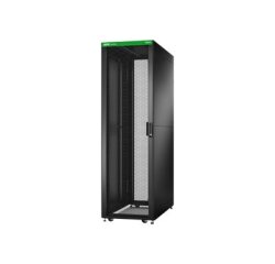 APC Baie EasyRack 600mm/42U/1100mm avec toit, panneau latéral, roulettes, noir