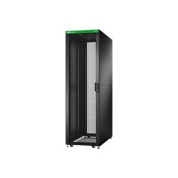 APC Baie EasyRack 600mm/42U/1100mm avec toit, panneau latéral, roulettes, noir