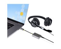 StarTech.com Adaptateur Casque USB-C - Splitter Audio, Double Casque USB Type C avec Entrée Micro - Adaptateur USB C vers Jack 3.5mm, DAC 3.5 mm - USB-C vers Jack Audio/Sortie Auxiliaire, DAC 24 Bits
