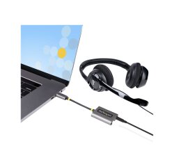 StarTech.com Adaptateur Casque USB-C - Splitter Audio, Double Casque USB Type C avec Entrée Micro - Adaptateur USB C vers Jack 3.5mm, DAC 3.5 mm - USB-C vers Jack Audio/Sortie Auxiliaire, DAC 24 Bits