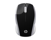 Ratón inalámbrico HP 200 plateado brillante