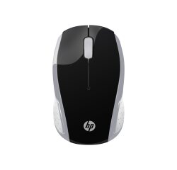 Ratón inalámbrico HP 200 plateado brillante