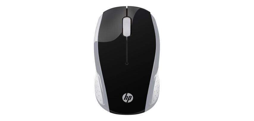 HP 200 - mouse - 2.4 GHz - silver