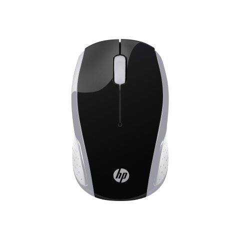 Ratón inalámbrico HP 200 plateado brillante