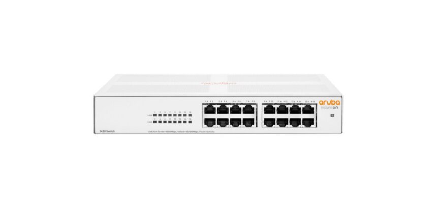 HPE Aruba Networking Aruba Instant On 1430 16G Non-géré L2 Gigabit Ethernet (10/100/1000) 1U Blanc