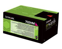 Lexmark 702HM - magenta - original - toner cartridge - LCCP, LRP