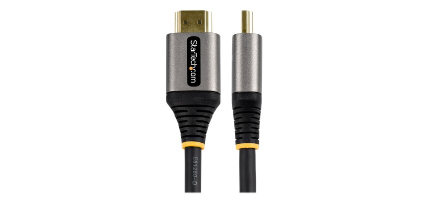 StarTech.com Câble HDMI 2.1 8K de 5 m - Câble HDMI ultra haut débit certifié 48Gbps - 8K 60Hz/4K 120Hz HDR10+ eARC - Câble HDMI Ultra HD 8K - Écran/TV/Affichage - Gaine flexible TPE
