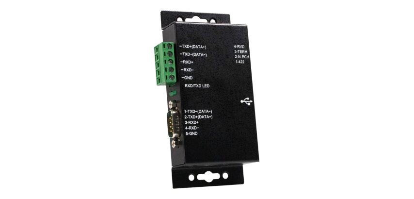 StarTech.com Adaptateur industriel USB vers série DB9 RS422 / RS485 à 1 port avec isolation
