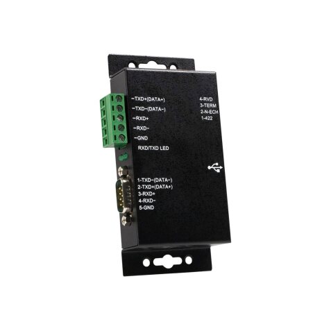StarTech.com Adaptateur industriel USB vers série DB9 RS422 / RS485 à 1 port avec isolation