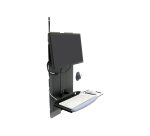 Ergotron StyleView® Vertical Lift, High Traffic Areas 61 cm (24") Muur Zwart