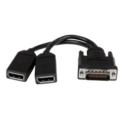 StarTech.com Câble adaptateur DMS-59 (LFH) vers 2x DisplayPort de 20cm - Câble en Y DMS 59 (M) vers double DP (F)